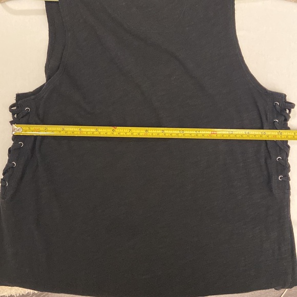 Womens Calvin Klein Black Performance Tank Top Size M, V-neck, Laced sides - Picture 9 of 9